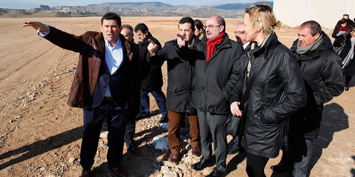 El Presidente de Arag&oacute;n visita el pol&iacute;gono industrial de Borja