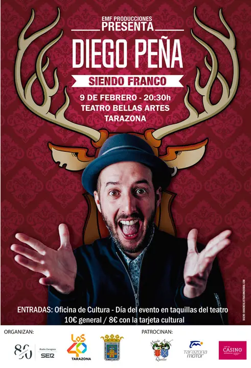 Espect&aacute;culo en Tarazona 'Siendo Franco' con Diego Pe&ntilde;a