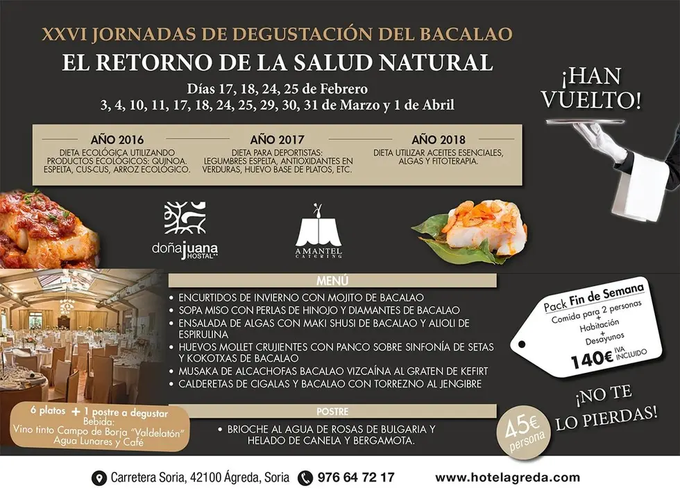 XXVI Jornadas en &Aacute;greda de degustaci&oacute;n del bacalao