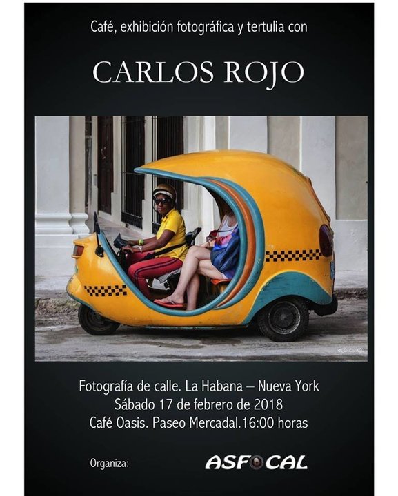 Café, exhibición fotográfica y tertulia en Calahorra con Carlos Rojo