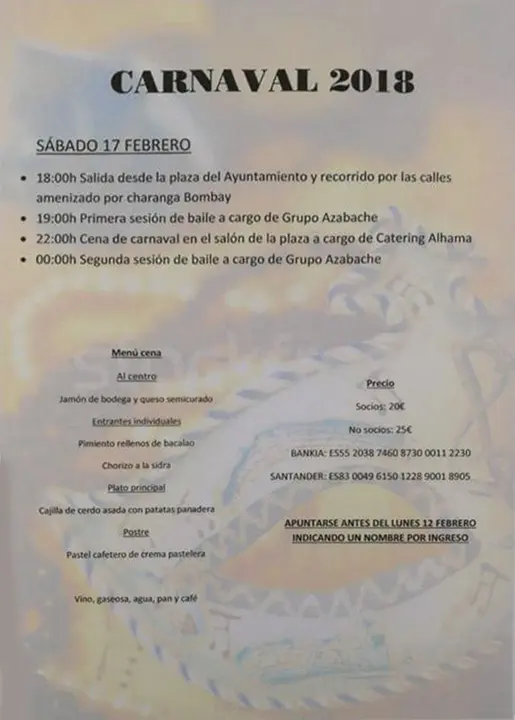 Carnaval en Cornago