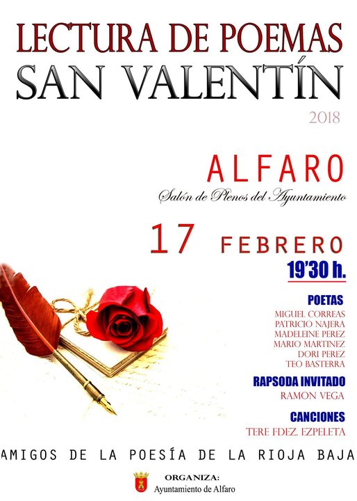 Recital poético en Alfaro por San Valentín