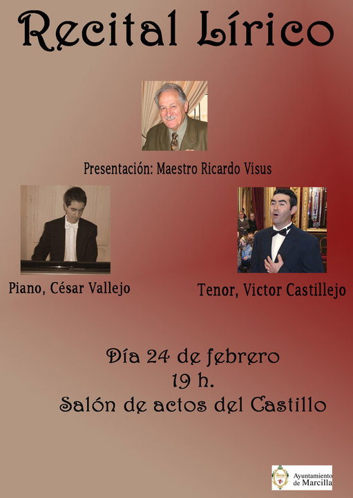 Recital lírico en Marcilla con César Vallejo y Víctor Castillejo