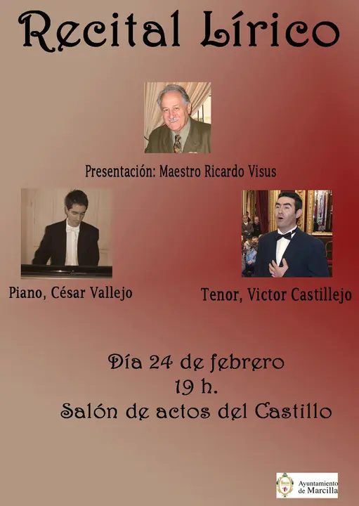 Recital l&iacute;rico en Marcilla con C&eacute;sar Vallejo y V&iacute;ctor Castillejo