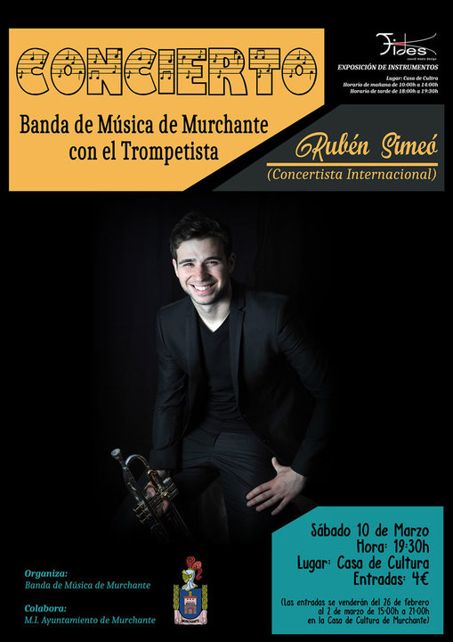 Concierto de la Banda de Música de Murchante con el trompetista internacional Rubén Simeó