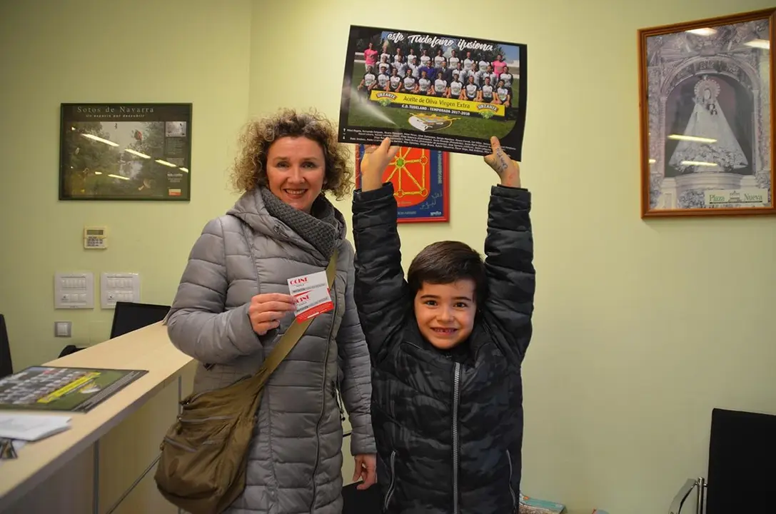 Rub&eacute;n Espada con su madre