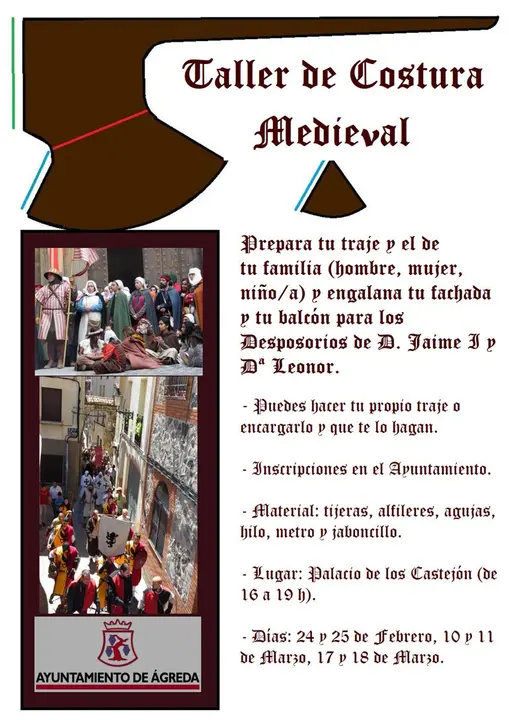 Taller en &Aacute;greda de costura medieval