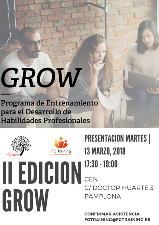 Presentación en Pamplona de II Grow Programa de Entrenamiento de Habilidades Directivas
