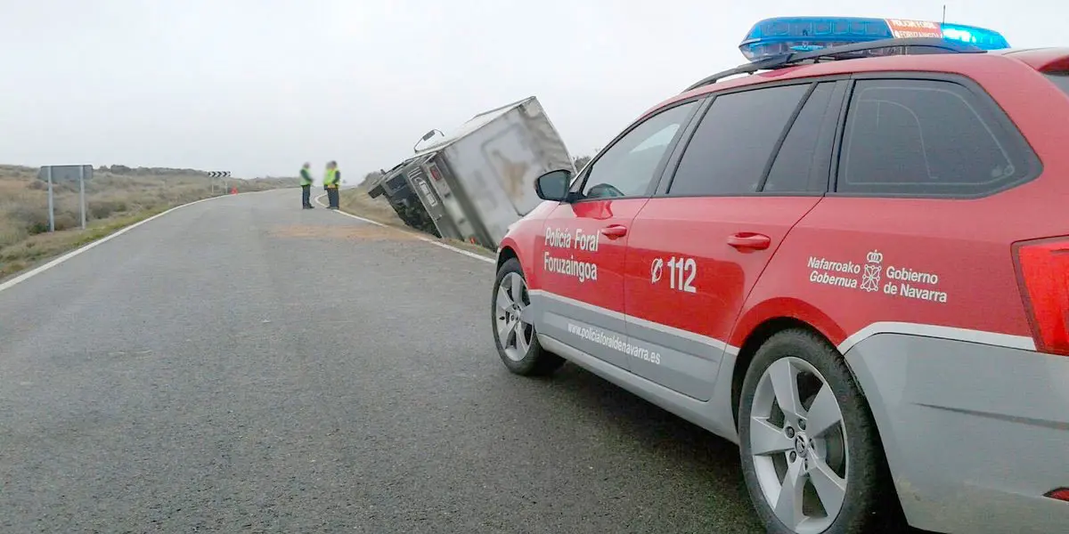 As&iacute; se ha quedado el cami&oacute;n tras el accidente.