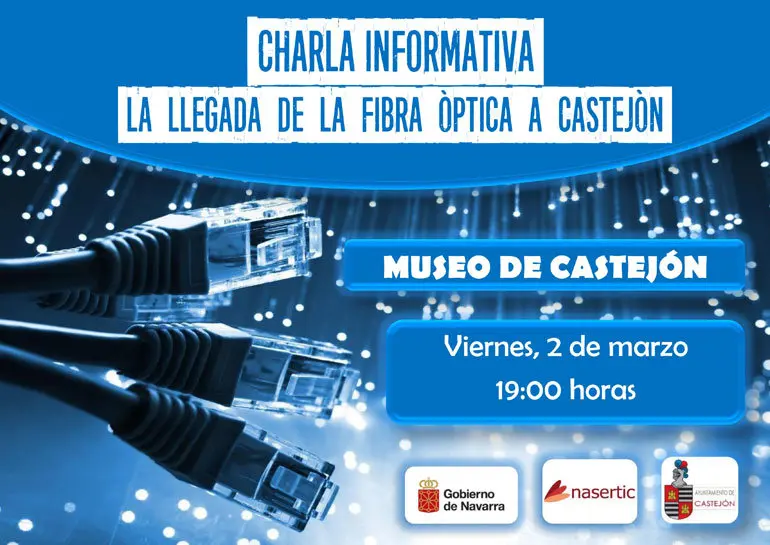 Charla informativa 'La llegada de la fibra &oacute;ptica a Castej&oacute;n'