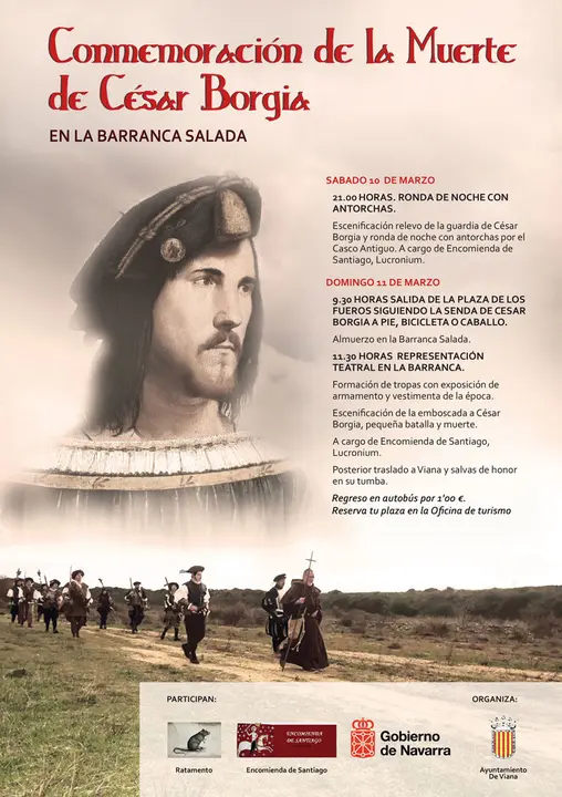 Conmemoraci&oacute;n en Viana de la muerte de C&eacute;sar Borgia