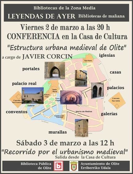Conferencia y recorrido 'Estructura Urbana Medieval de Olite'