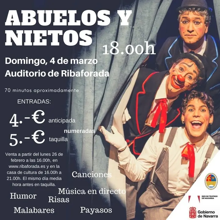 Espect&aacute;culo en Ribaforada 'Abuelos y nietos'