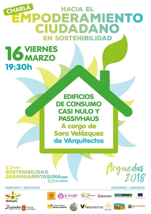 Charla en Arguedas 'Hacia el empoderamiento ciudadano en sostenibilidad'