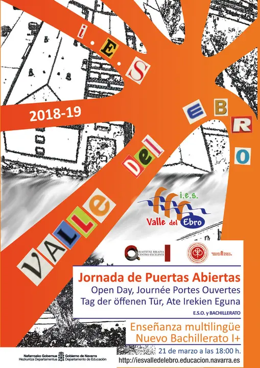 Jornada de puertas abiertas en el I.E.S. Valle del Ebro de Tudela