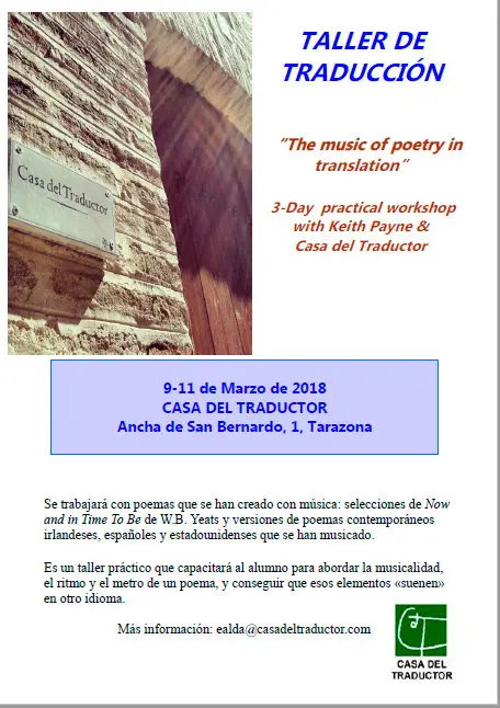 Taller en Tarazona sobre la traducci&oacute;n po&eacute;tica