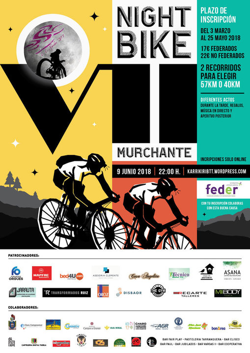 VII Cicloturista Night&Bike 2018 en Murchante