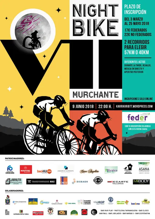 VII Cicloturista Night&Bike 2018 en Murchante