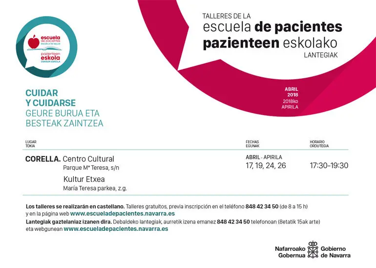 Taller en Corella 'Cuidar y cuidarse' de la Escuela de Pacientes