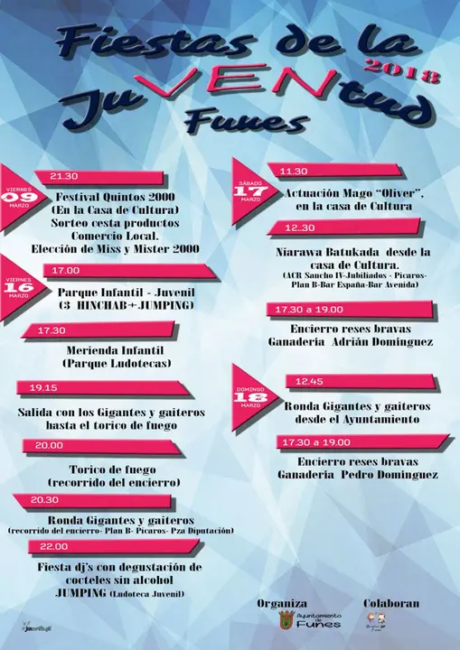 Fiestas de la juventud en Funes