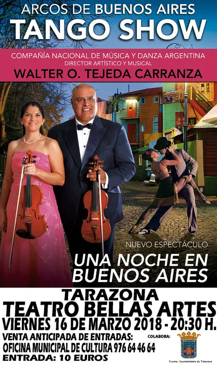 Espect&aacute;culo en Tarazona 'Una noche en Buenos Aires'