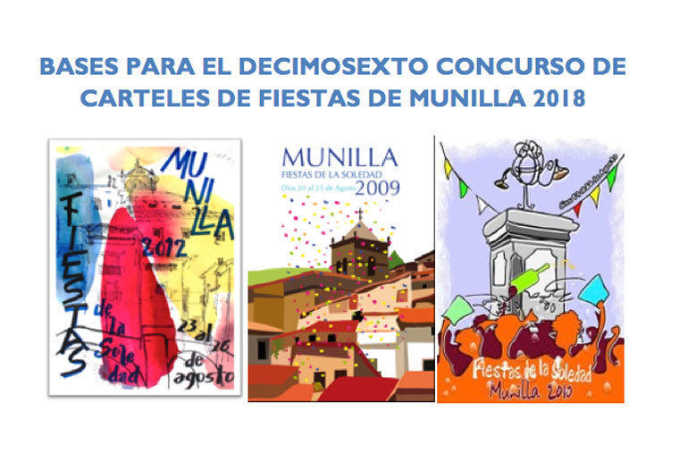 16º Concurso de carteles de Fiestas de Munilla 2018