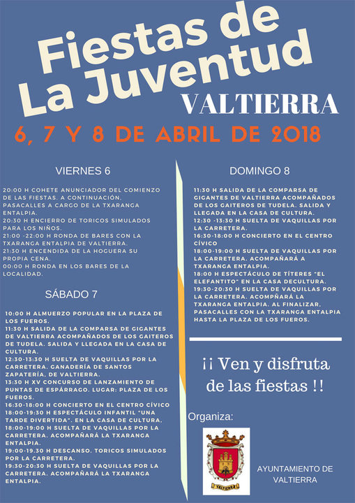 Fiestas de la juventud 2018 en Valtierra