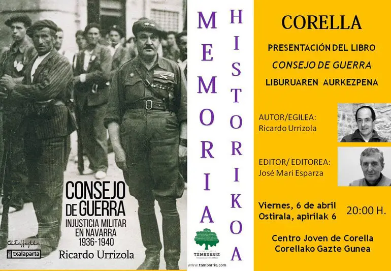 Charla en Corella sobre memoria hist&oacute;rica