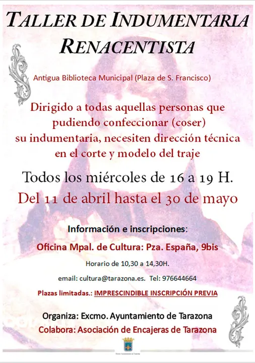 Taller en Tarazona de indumentaria renacentista
