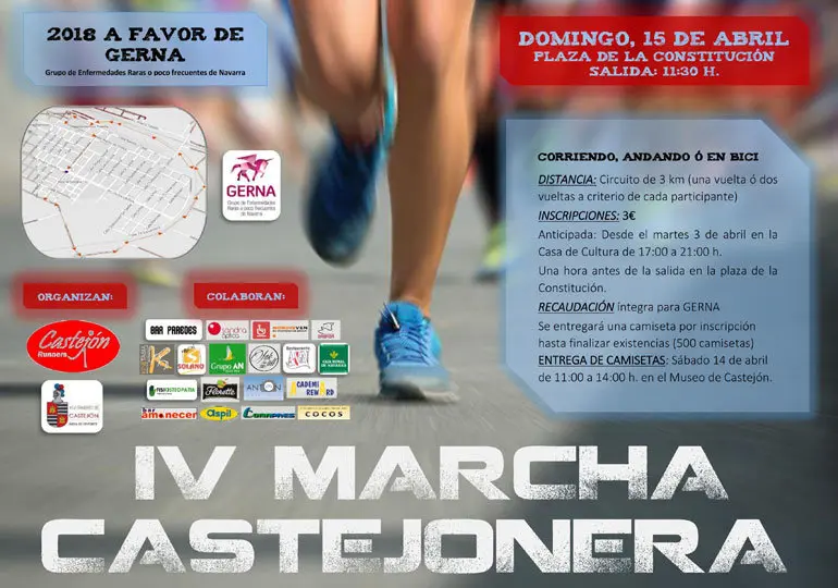 IV Marcha no competitiva de atletismo en Castej&oacute;n a favor de GERNA