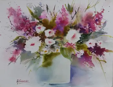 Exposici&oacute;n 'Agua y color' de Rosa Casado y 'Madera Viva' de Jes&uacute;s M&ordf; Malo