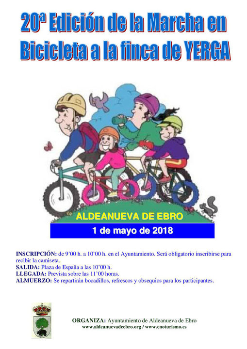 20 Marcha en bicicleta en Aldeanueva de Ebro a la finca de Yerga