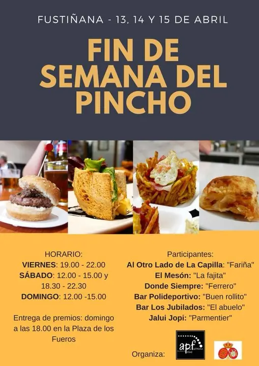 Fin de semana del Pintxo en Fusti&ntilde;ana