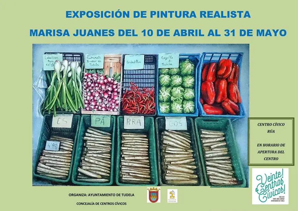 Exposici&oacute;n en Tudela de pintura realista sobre lienzo de Marisa Juanes