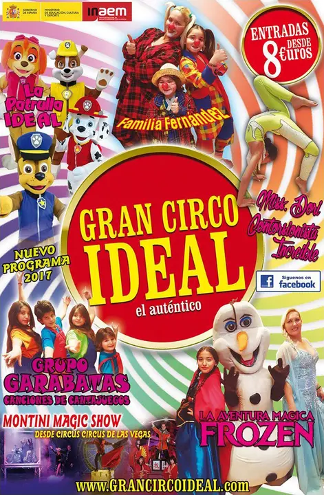 Gran festival infantil en &Aacute;greda 'Circo Ideal'