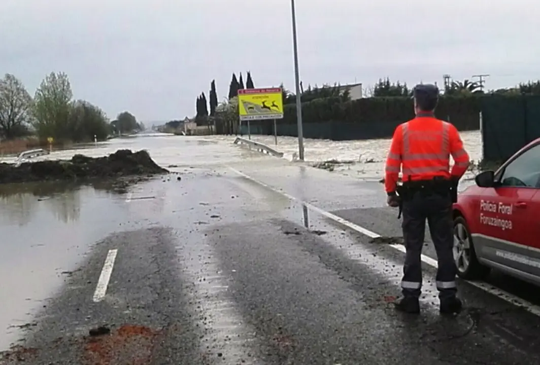Cortada la NA128 en #Peralta sentido Marcilla