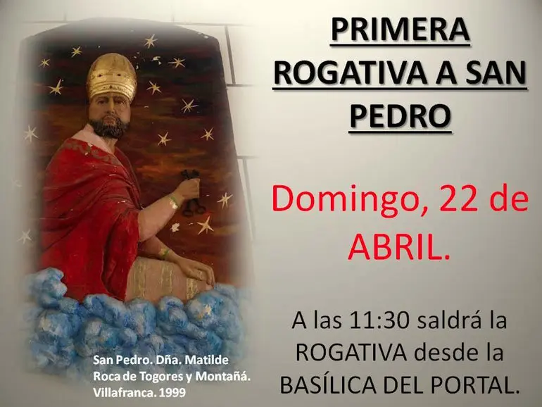 Primera Rogativa a San Pedro en Villafranca