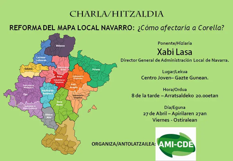 Charla 'Reforma del mapa local navarro &iquest;C&oacute;mo afectar&iacute;a a Corella?'