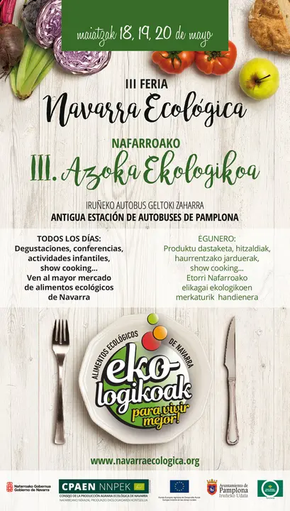 III Feria Navarra Ecol&oacute;gica en Pamplona