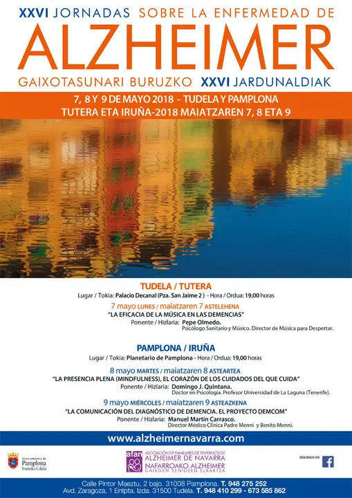 XXVI Jornadas sobre la enfermedad de Alzheimer en Tudela y Pamplona
