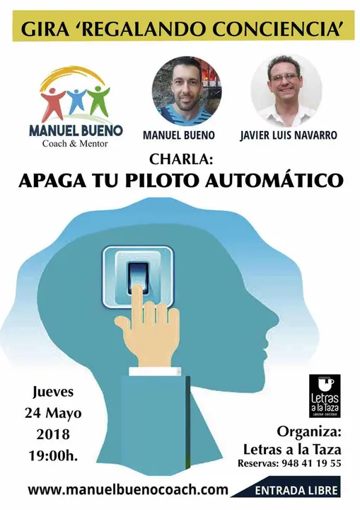 Gira 'Regalando conciencia' charla en Tudela 'Apaga tu piloto autom&aacute;tico'