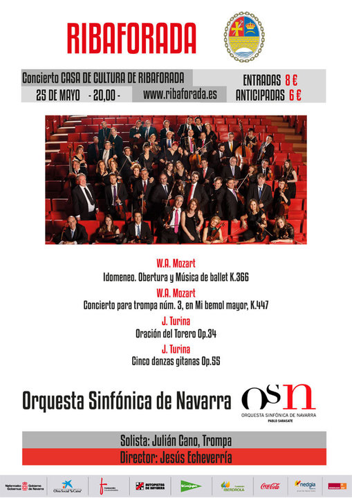 Actuación en Ribaforada de la Orquesta Sinfónica de Navarra OSN