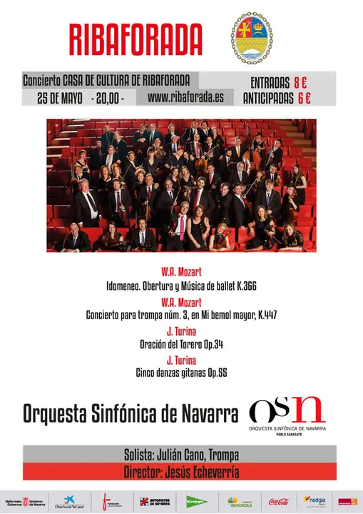 Actuaci&oacute;n en Ribaforada de la Orquesta Sinf&oacute;nica de Navarra OSN