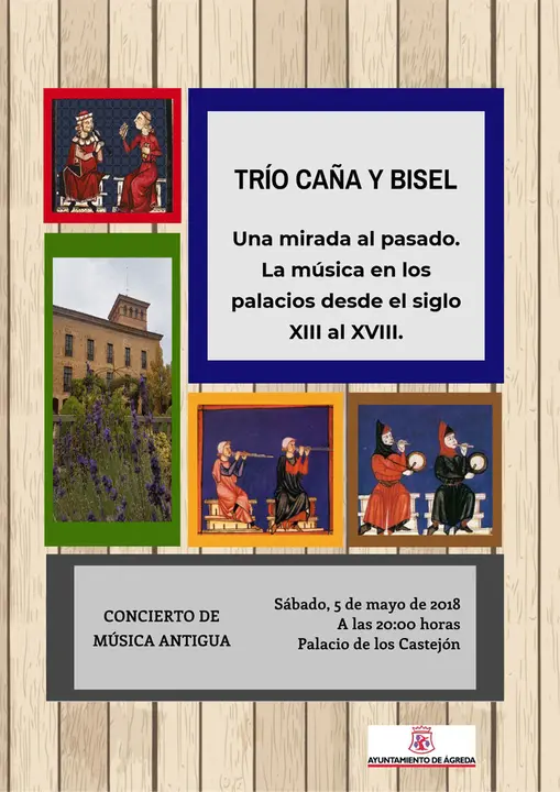 Concierto en &Aacute;greda con el tr&iacute;o 'Ca&ntilde;a y bisel'
