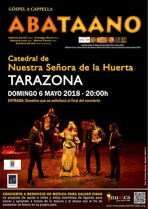 Concierto ben&eacute;fico en Tarazona de gospel 'Aba Taano'