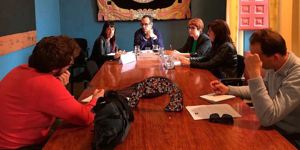 Mertxe Leranoz, del INAI, Luis J. Fern&aacute;ndez, de la UNED, Geno Ochando, del INAI, y Encarna S&aacute;nchez, de ANFAS