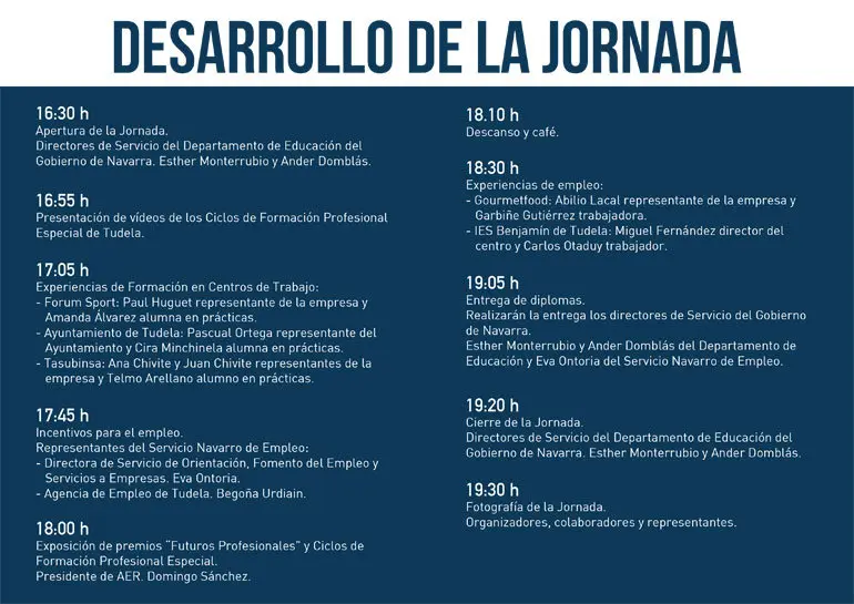 Jornada en Tudela sobre La Inserci&oacute;n Laboral y los Ciclos de Formaci&oacute;n Profesional Especial (CFPE)