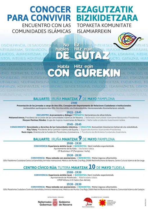 Jornadas en Tudela 'Conocer para convivir'