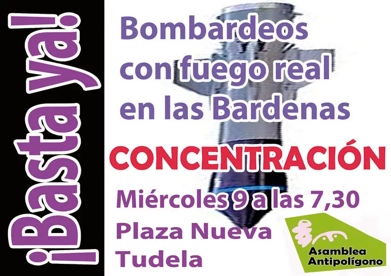 Concentraci&oacute;n en Tudela por el desmantelamiento del Pol&iacute;gono de Tiro