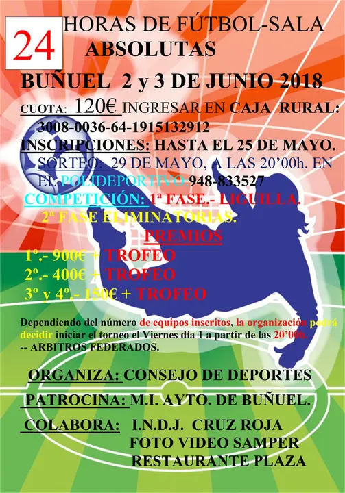 24 Horas de f&uacute;tbol sala de Bu&ntilde;uel